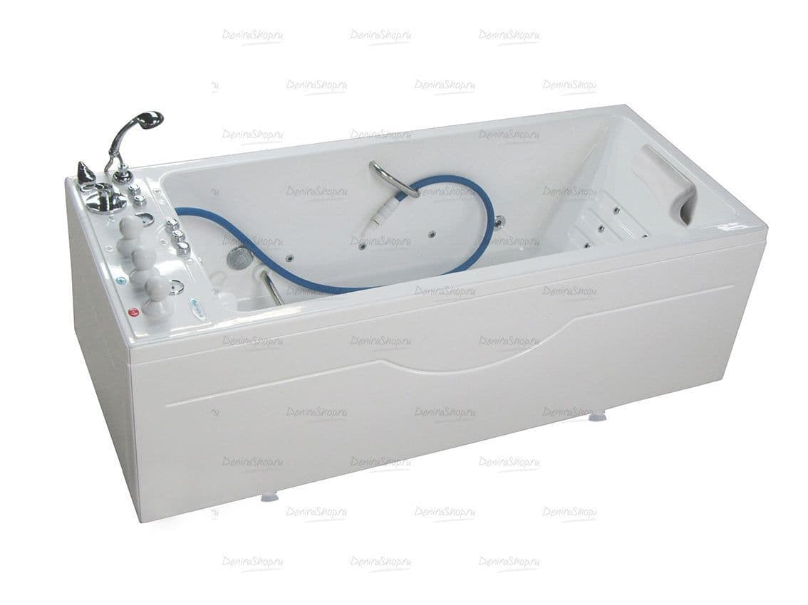 Ванна водолечебная «Оккервиль» с плоским дном для подводного душ-массажа  Physiotechnica 